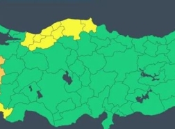 تحذير باللون الأصفر لـ 16 مدينة تركية