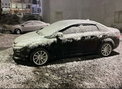 شاهد بالصور أول تساقط لثلوج الموسم في شمال شرق تركيا