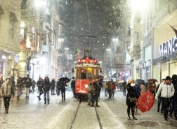 الأرصاد: ثلوج إسطنبول ستستمر 3 أيام والموجة الأقوى الليلة