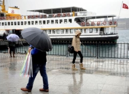 الطقس: أمطار غزيرة في اسطنبول غداً