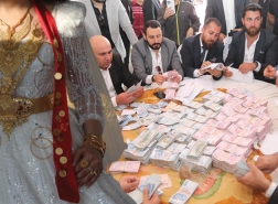حفل زفاف مهيب بتركيا.. 6 ملايين ليرة للعريس و4 كغم من الذهب للعروس (صور)