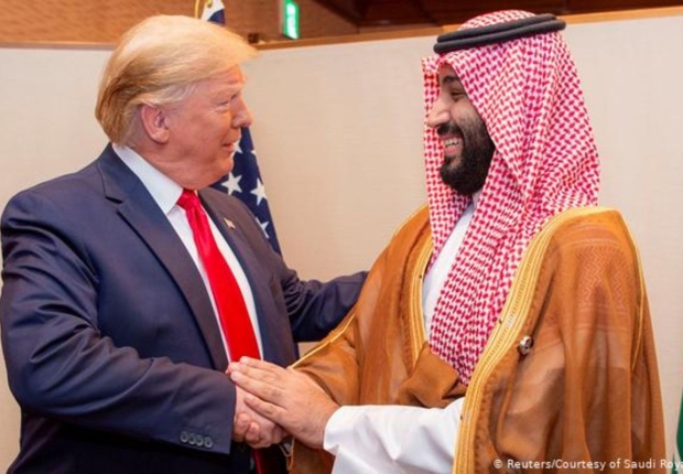 لقاء سابق بين ولي العهد السعودي والرئيس الأمريكي ترمب