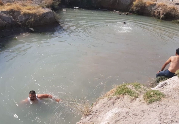 من مكان غرق الطفل راعي الأغنام في مقاطعة أنتيب جنوب شرق تركيا