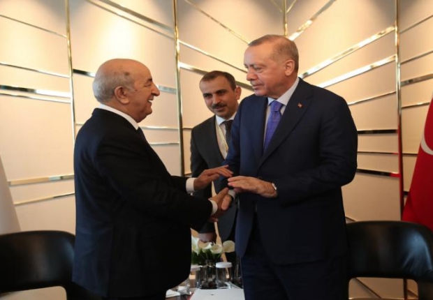لقاء سابق بين الرئيسين التركي والجزائري
