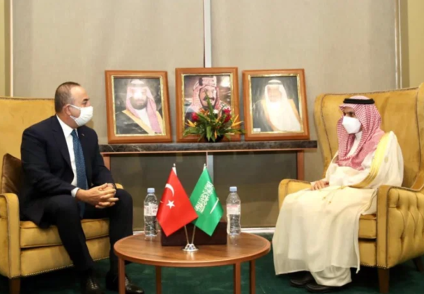 لقاء حديث بين وزيري خارجية السعودية وتركيا
