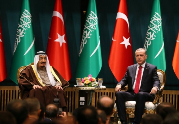 لقاء سابق بين الرئيس أردوغان والملك سلمان بن عبد العزيز