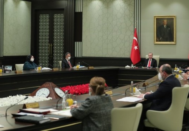أردوغان خلال اجتماع سابق لمجلس الوزراء