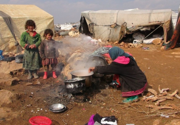 أطفال اللاجئين السوريين في إدلب-رويترز