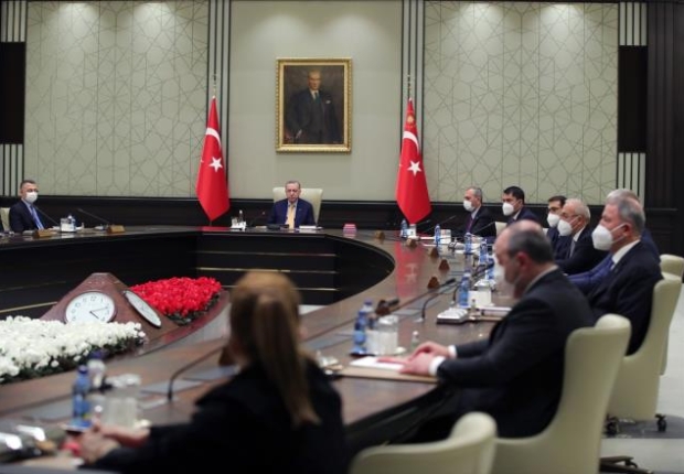 جانب من اجتماع سابق للحكومة التركية