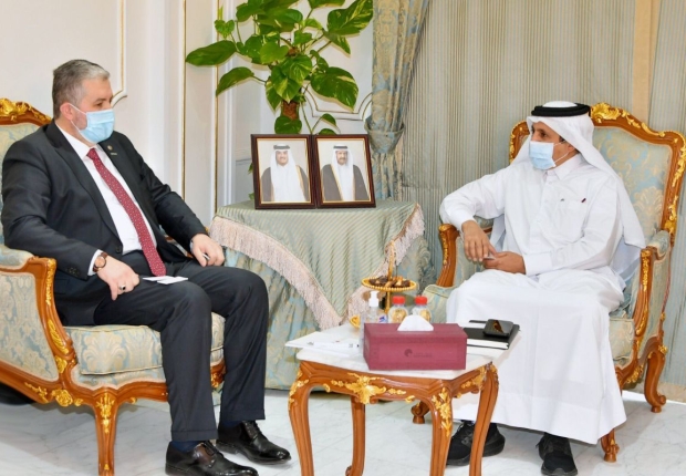 رئيس غرفة قطر يجتمع برئيس جمعية رجال الأعمال والصناعيين المستقلين التركية "موصياد"