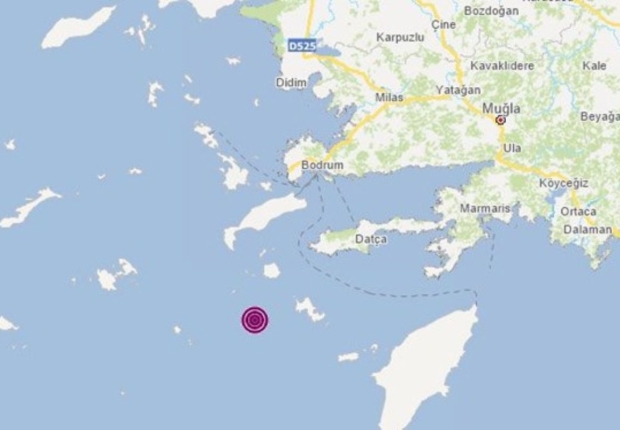 وقع الزلزال على عمق 11.4 كيلومترًا تحت سطح بحر إيجة