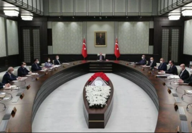 اجتماع سابق للحكومة التركية برئاسة الرئيس رجب طيب أردوغان