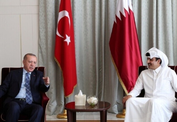 أمير قطر، الشيخ تميم بن حمد آل ثاني، والرئيس التركي، رجب طيب أردوغان