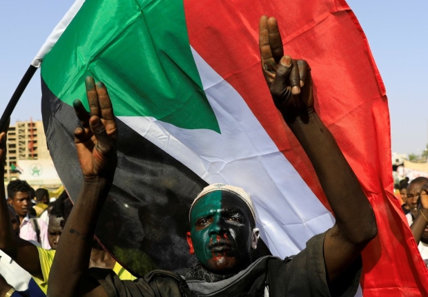 متظاهرون في السودان داعمون لفلسطين-صورة أرشيفية