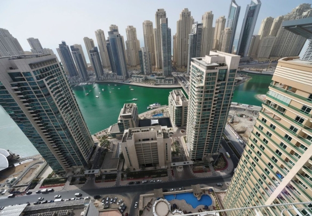 مشهد من أعلى لمدينة دبي