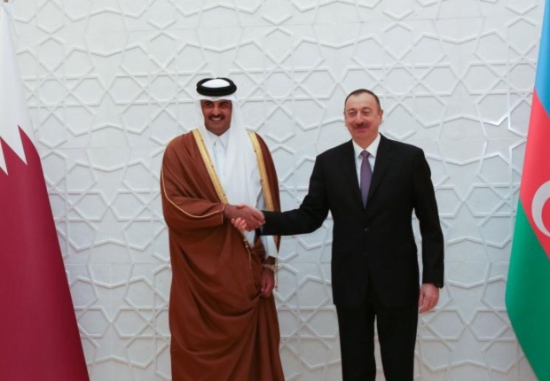 أمير قطر والرئيس الأذري-أرشيف