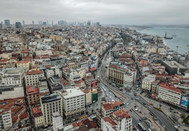 مشهد عام لمنطقة كاراكوي وسط إسطنبول-صورة أرشيفية