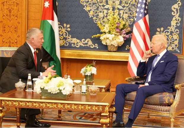 لقاء سابق بين الرئيس الأمريكي وملك الأردن
