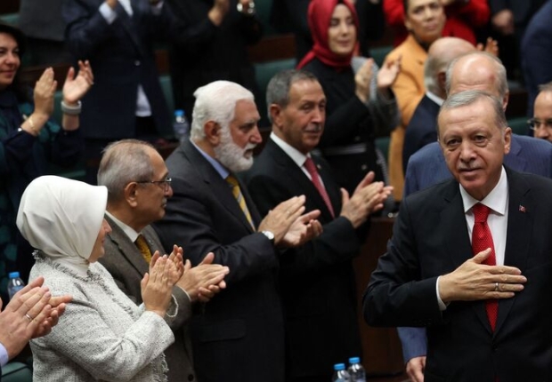 ترحيب نواب كتلة العدالة والتنمية في البرلمان بالرئيس أردوغان-ارشيف