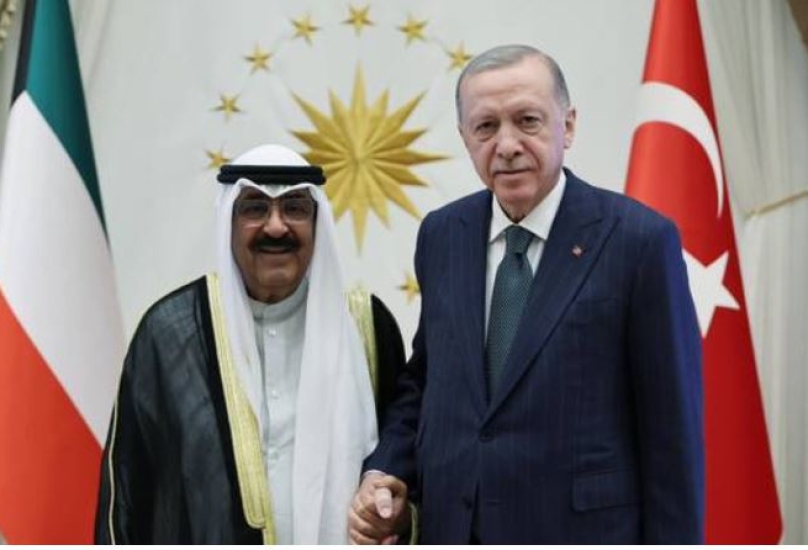 الرئيس أردوغان يستقبل أمير الكويت الشيخ مشعل الأحمد الجابر الصباح