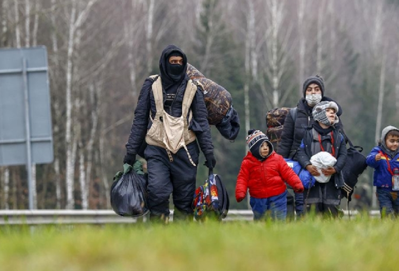 لاجئون في إحدى الدول الأوروبية