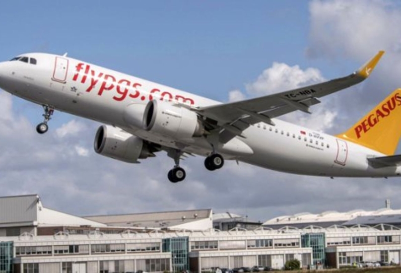 طائرة تابعة لشركة بيجاسوس التركية (صحيفة الأخبار التركية)
