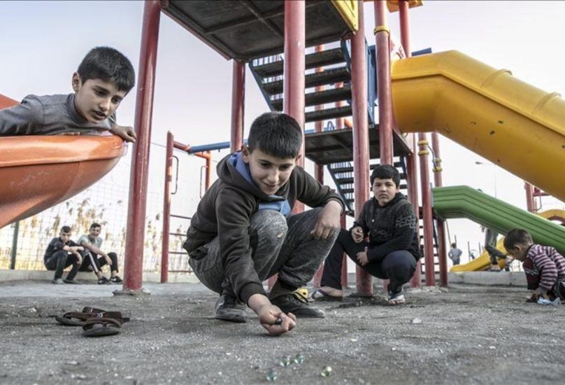 أطفال سوريون لاجئون-صورة أرشيفية