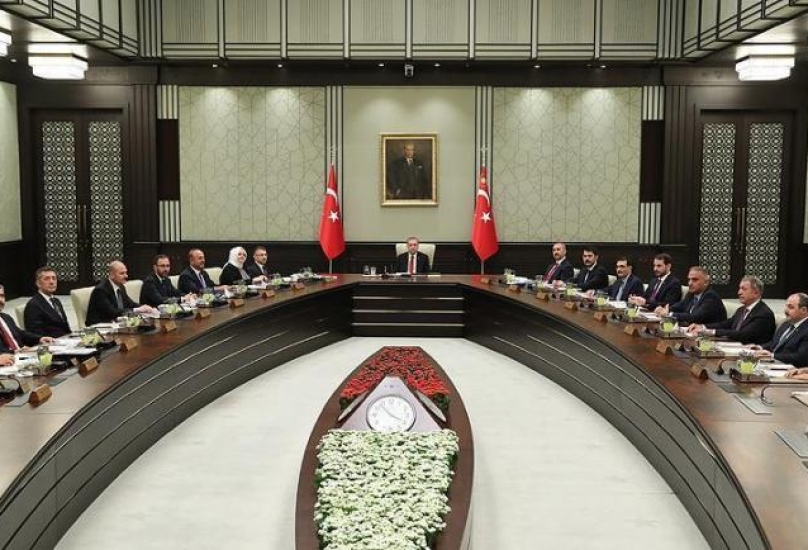 اجتماع سابق للحكومة التركية برئاسة أردوغان