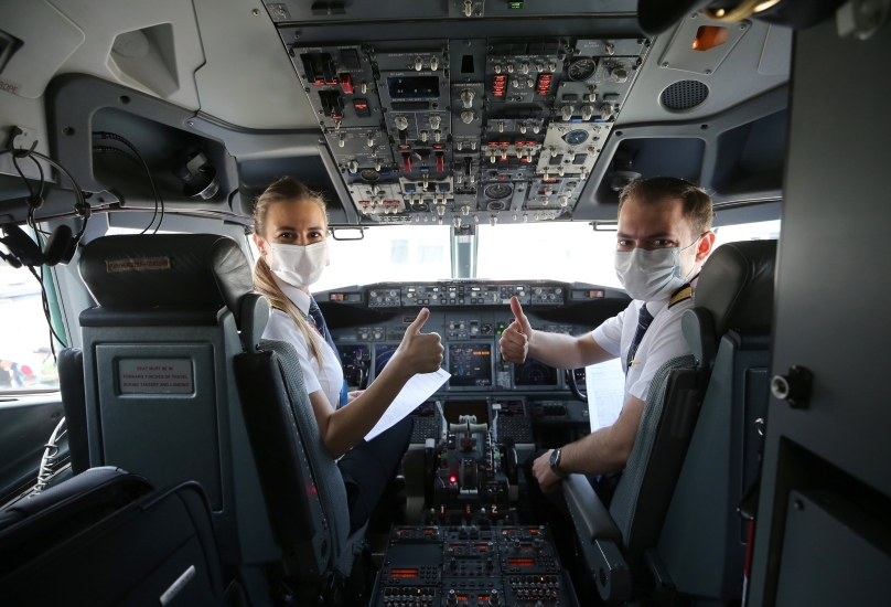 طياران من الخطوط الجوية التركية-صورة أرشيفية