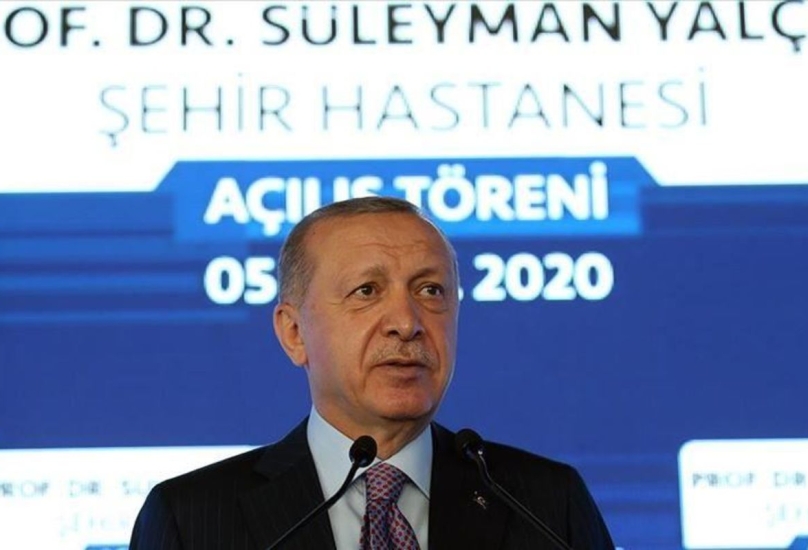 أردوغان يلقي كلمة خلال مراسم افتتاح المدينة الطبية-الأناضول