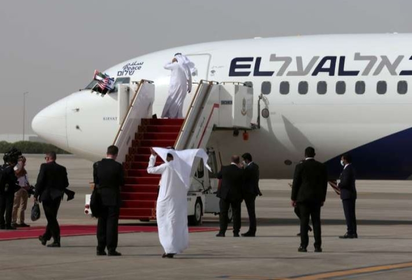 اول طائرة اسرائيلية تحط في الامارات بعد تطبيع العلاقات