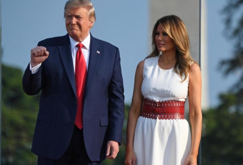 الرئيس الأمريكي وزوجته ميلانيا ترامب- أرشيف