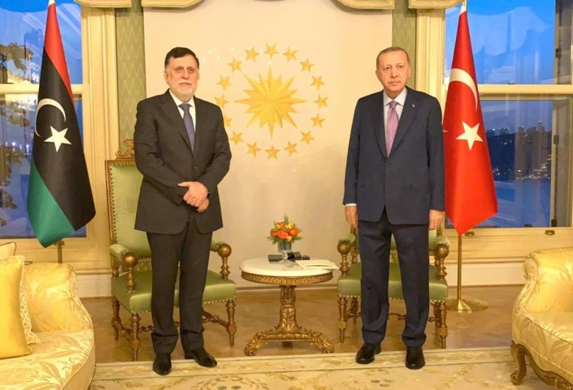 الرئيس التركي يستقبل رئيس المجلس الرئاسي الليبي في إسطنبول