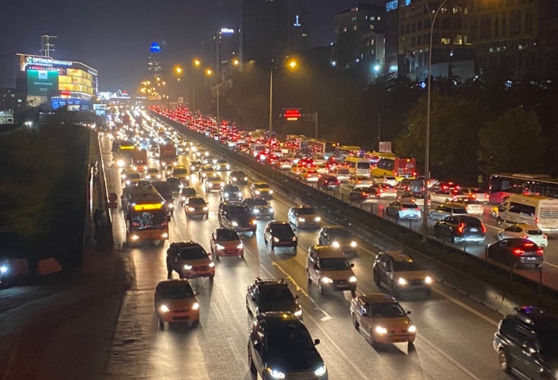 وصلت كثافة حركة المرور في إسطنبول إلى 72 في المائة