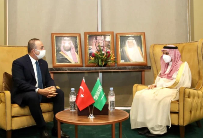 لقاء حديث بين وزيري خارجية السعودية وتركيا