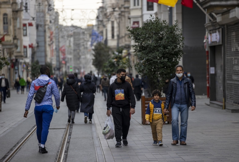 شارع الاستقلال في تقسيم وسط اسطنبول - أرشيف