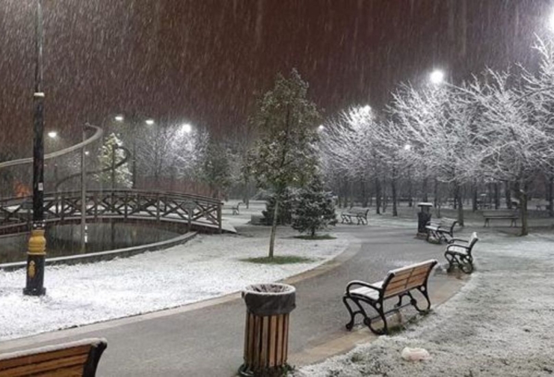 تساقط الثلوج في إسطنبول