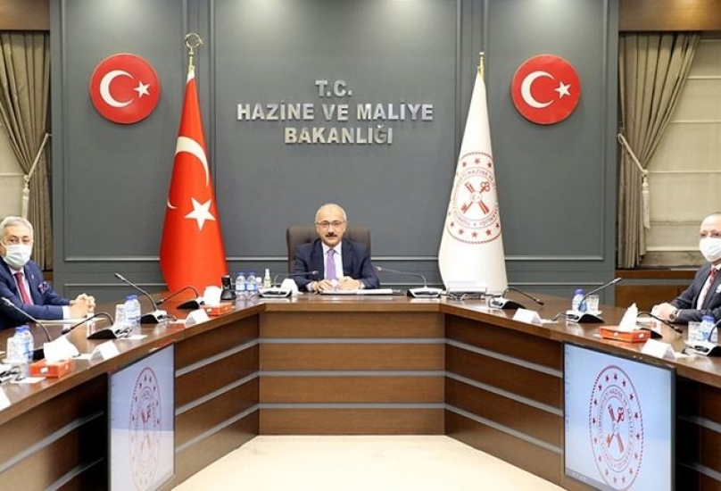 وزير المالية التركي لطفي ألوان خلال اجتماع سابق - أرشيف