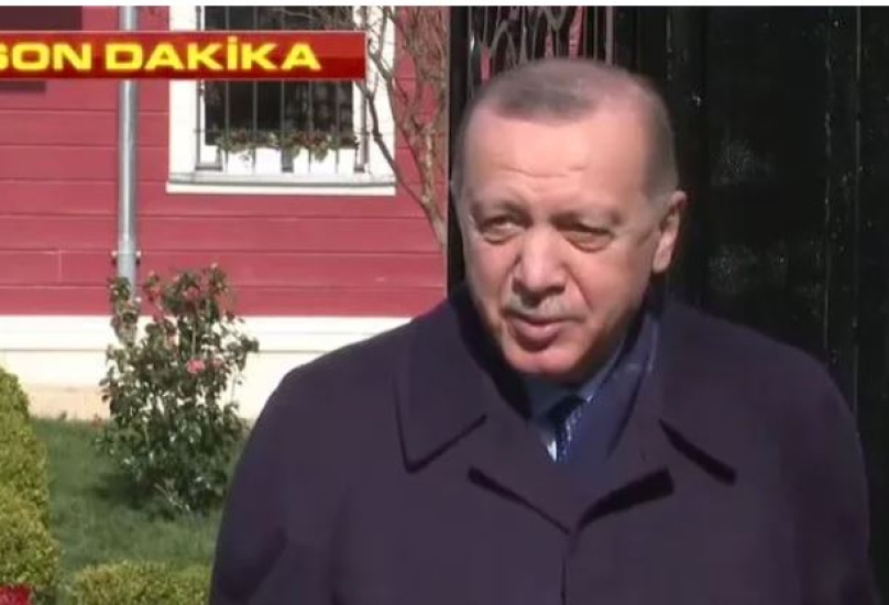 الرئيس رجب طيب أردوغان يدلي بتصريح عقب صلاة الجمعة