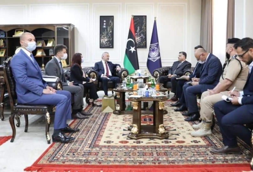 لقاء يجمع وزير الداخلية الليبي مع السفير التركي