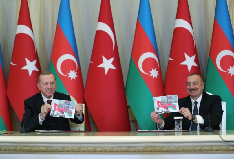 الرئيس التركي ونظيره الأذربيجاني-صورة أرشيفية