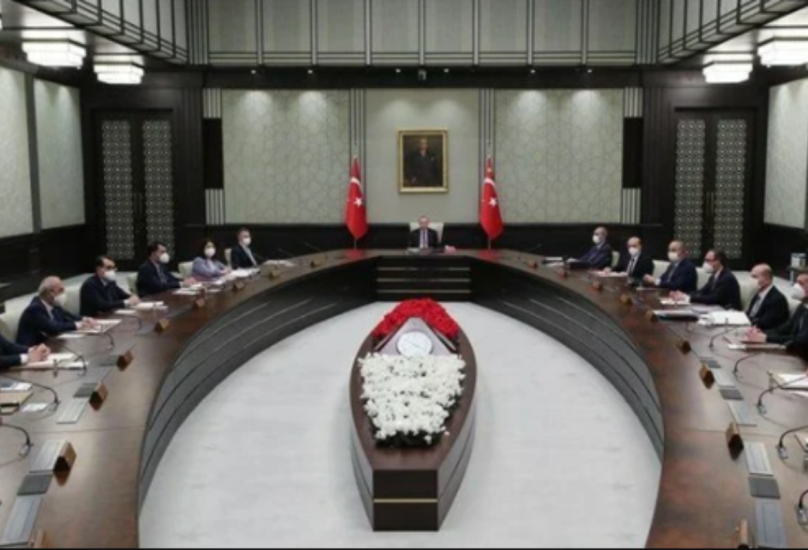 اجتماع سابق للحكومة التركية برئاسة الرئيس رجب طيب أردوغان