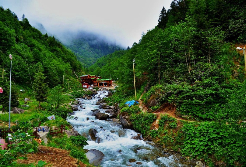 إقبال السياح الكبير على غابات وهضاب تركيا