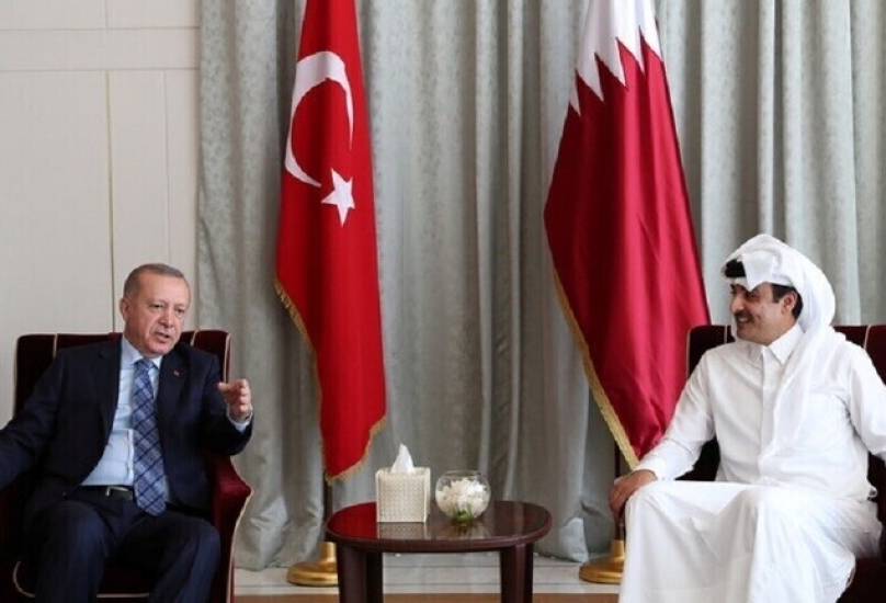 أمير قطر، الشيخ تميم بن حمد آل ثاني، والرئيس التركي، رجب طيب أردوغان