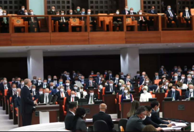 أردوغان يلقي كلمة في افتتاح الدورة الجديدة للبرلمان التركي
