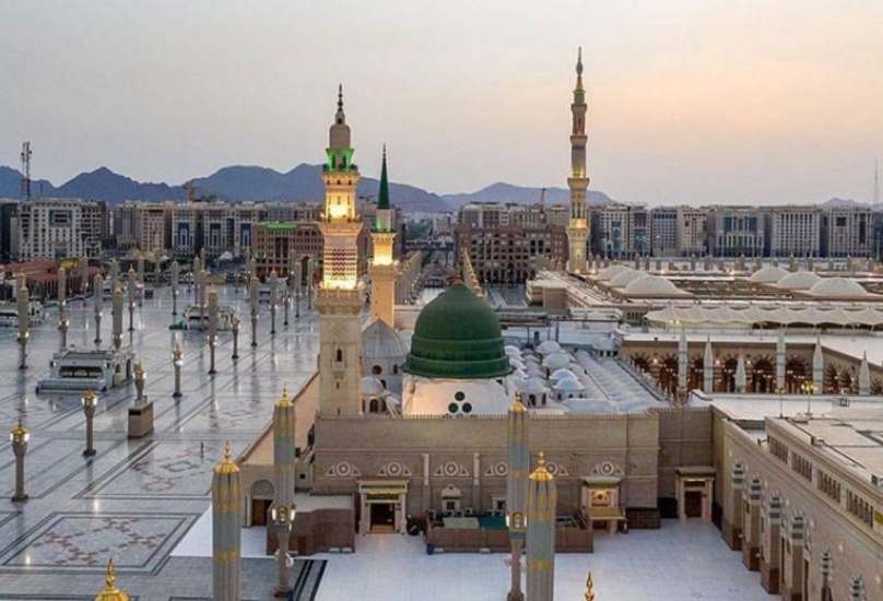 مشهد عام من المسجد النبوي الشريف