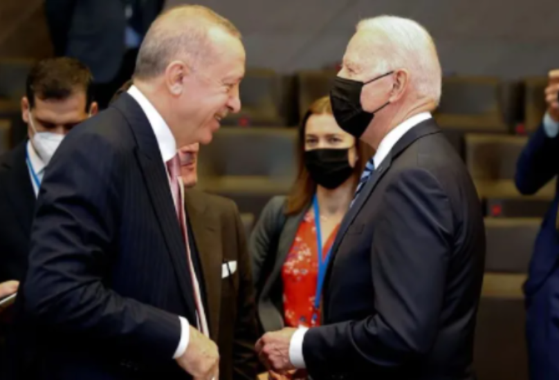 لقاء سابق بين أردوغان وبايدين