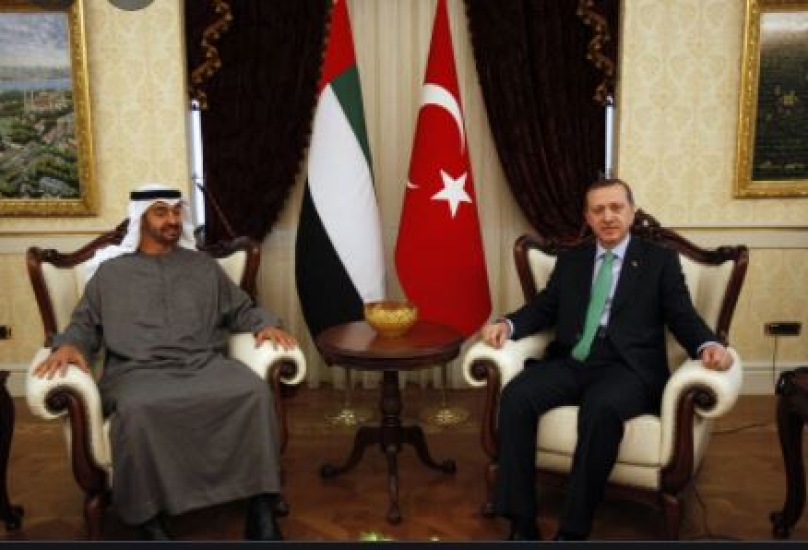 لقاء سابق بين محمد بن زايد وأردوغان