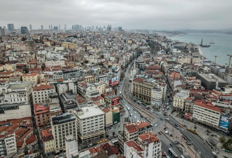 مشهد عام لمنطقة كاراكوي وسط إسطنبول-صورة أرشيفية