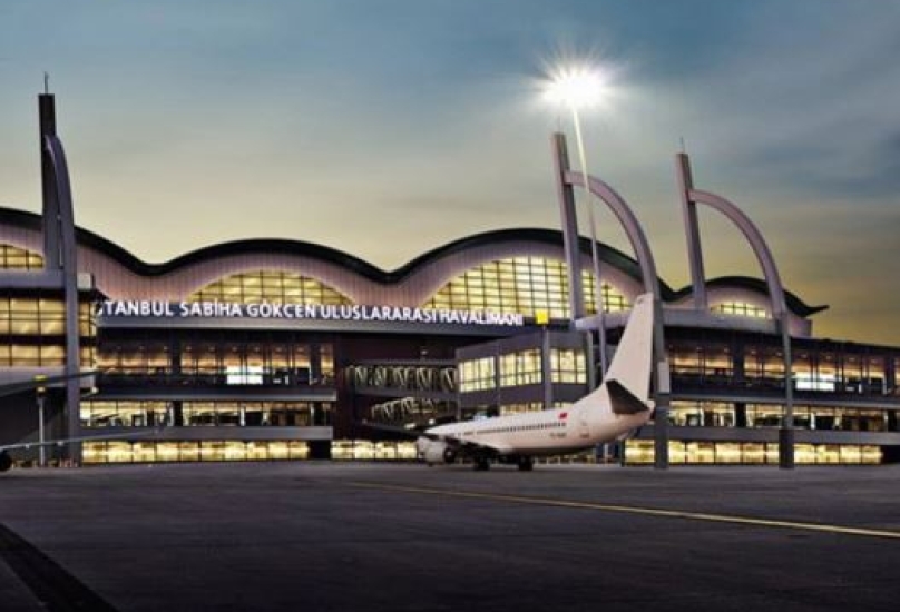 مطار صبيحة كوكجن الواقع في الطرف الاسيوي من اسطنبول